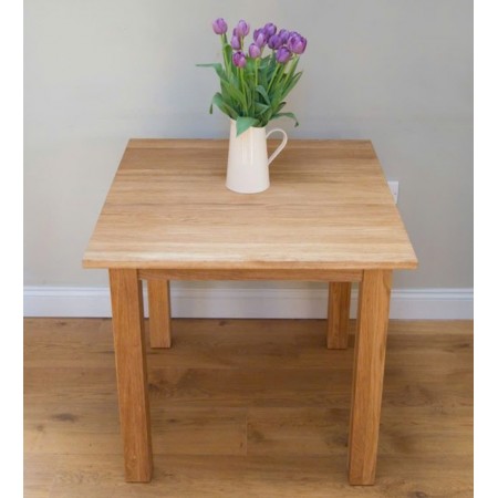 Solid Oak : Bàn Ăn Gổ Sồi Một Mảnh - Vuông 90cm